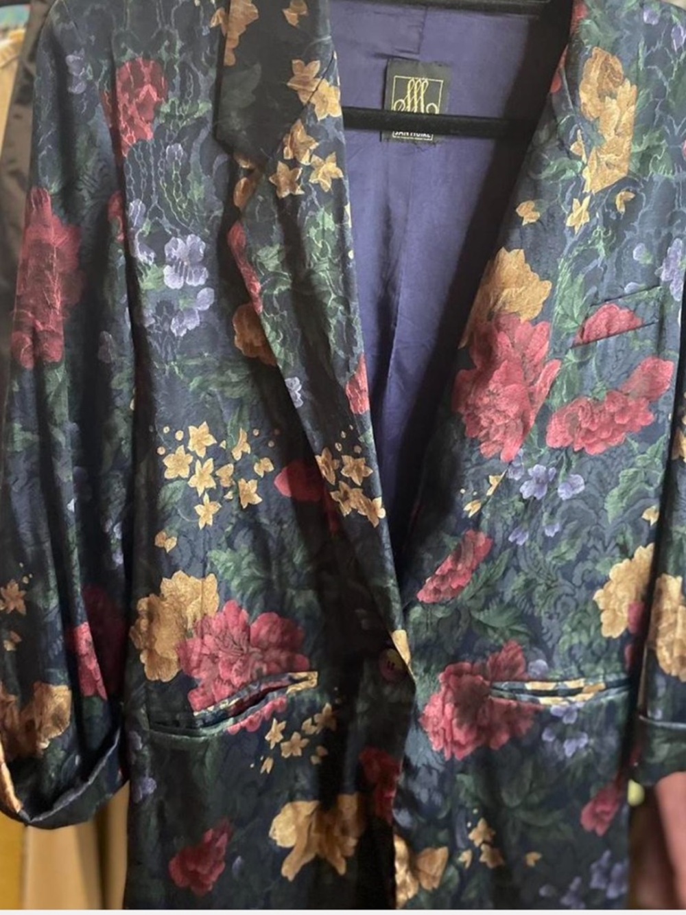 San Moiré Purple Jacket with Gold, Burgundy and Blue Accents